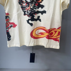 Godspeed T Shirts Splatter Chaos Skeleton Vintage Print