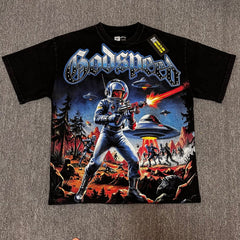 Godspeed T Shirts 100% pure cotton 260g fabric Streetwear fashion