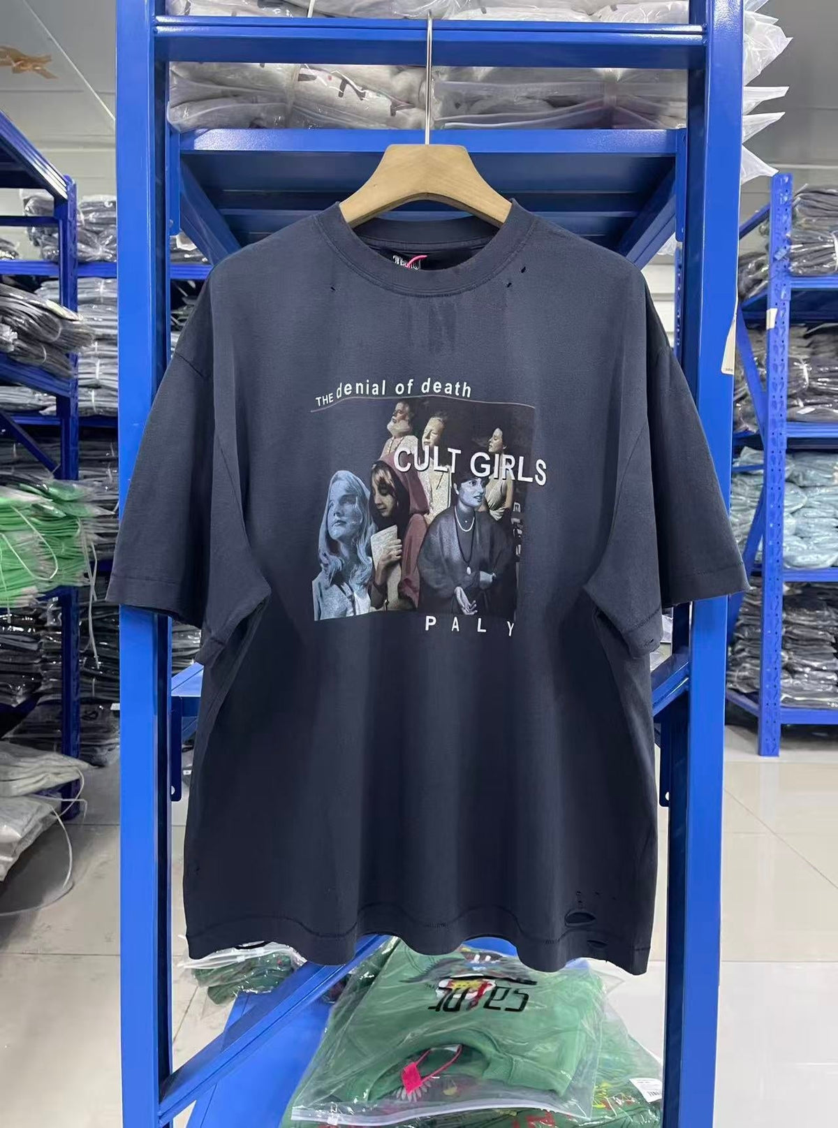 Paly Hollywood T Shirts Heavyweight high-quality pure cotton streetwear