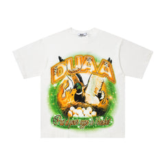 DUAA T Shirts High-quality pure cotton trendy unisex heavyweight