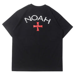 Mens T-shirt Vintage American-style Simple cross print