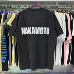 Satoshi Nakamoto T Shirts Jumbo Font Classic Letters