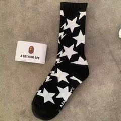 Bathing Shark print Socks ape head socks men and women medium tube towel bottom outdoor actual combat elite training sports basketball socks
