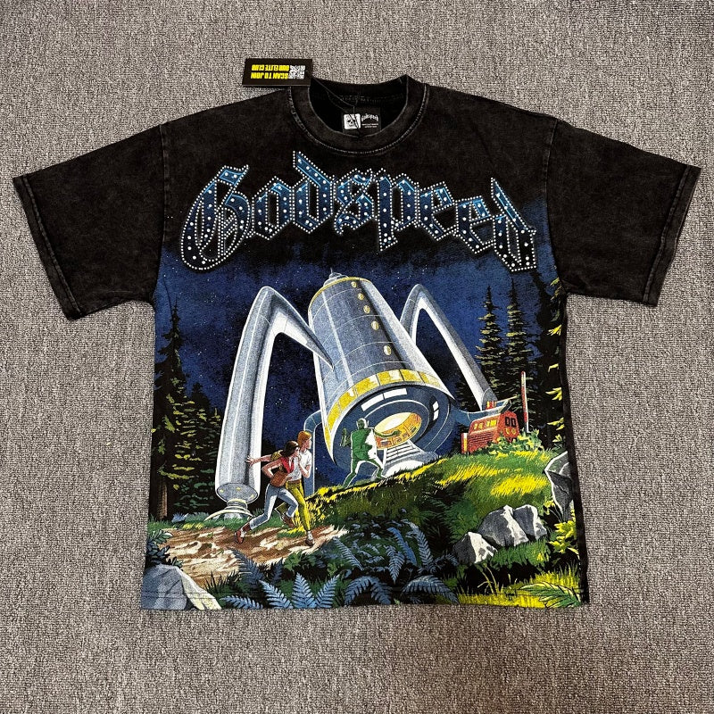 Godspeed T Shirts 100% pure cotton 260g fabric Streetwear fashion