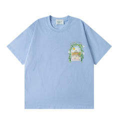Casablanca T SHIRTS High-quality pure cotton streetwear