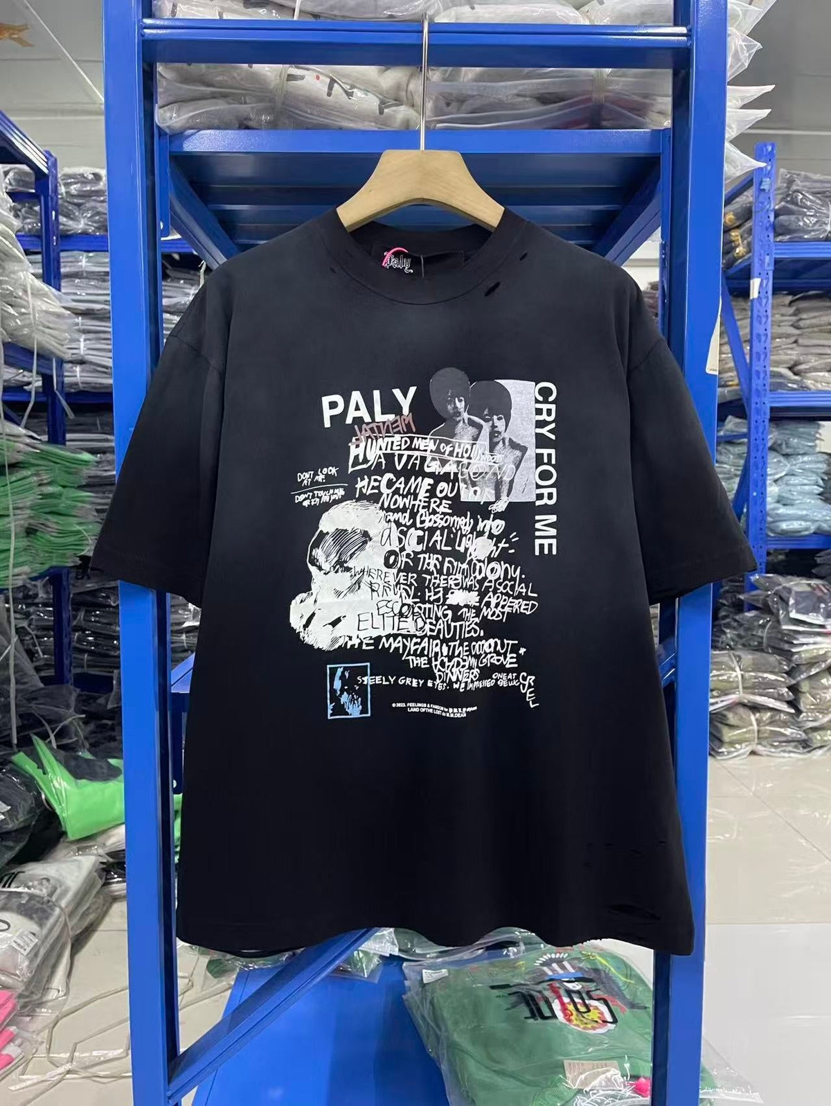 Paly Hollywood T Shirts Heavyweight high-quality pure cotton streetwear