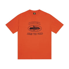 CORTEIZ T-shirt Vintage Graphic T-Shirt Y2K Streetwear Dagger Print Oversized Cotton Heavyweight Tee Hip Hop Casual Short Sleeve