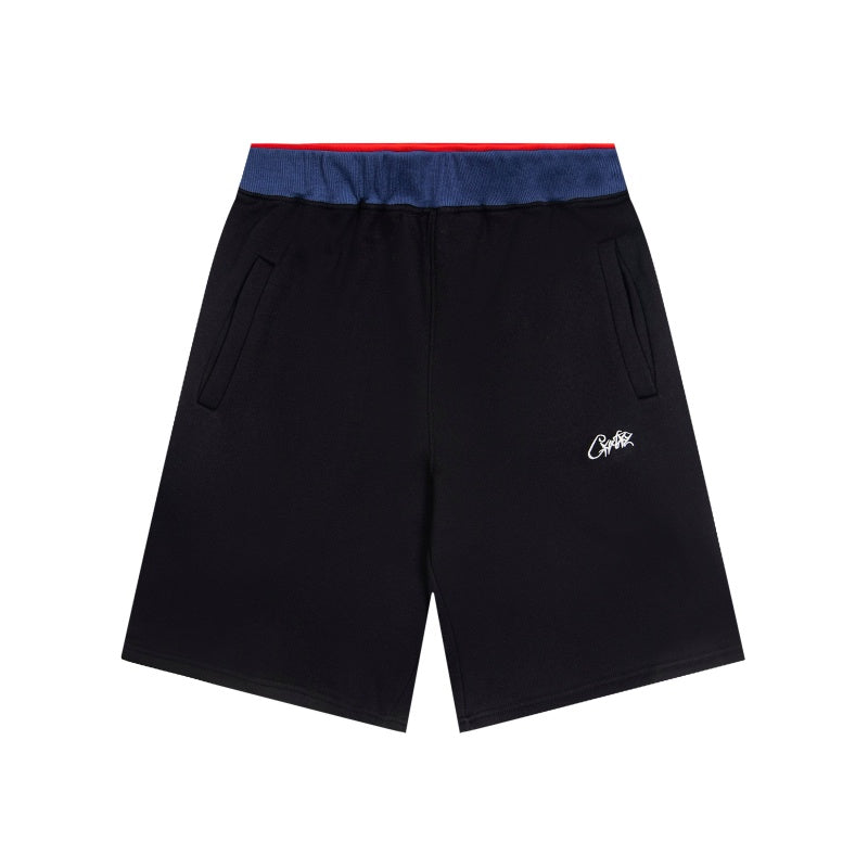 CORTEIZ Shorts Y2K Contrast Elastic Waistband Small Script Logo Loose Fit Sweat Shorts