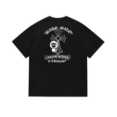 Bathing Shark print T Shirts