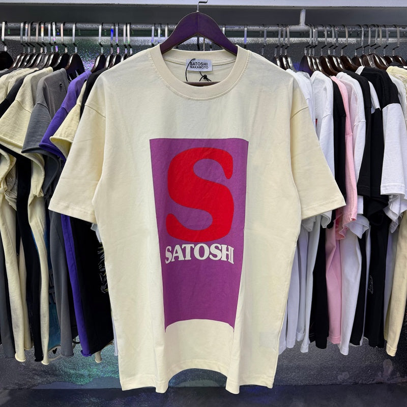 Satoshi Nakamoto T Shirts Color-block print