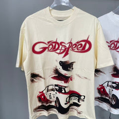 Godspeed T Shirts Offroad Race Car Distressed Streetwear Top