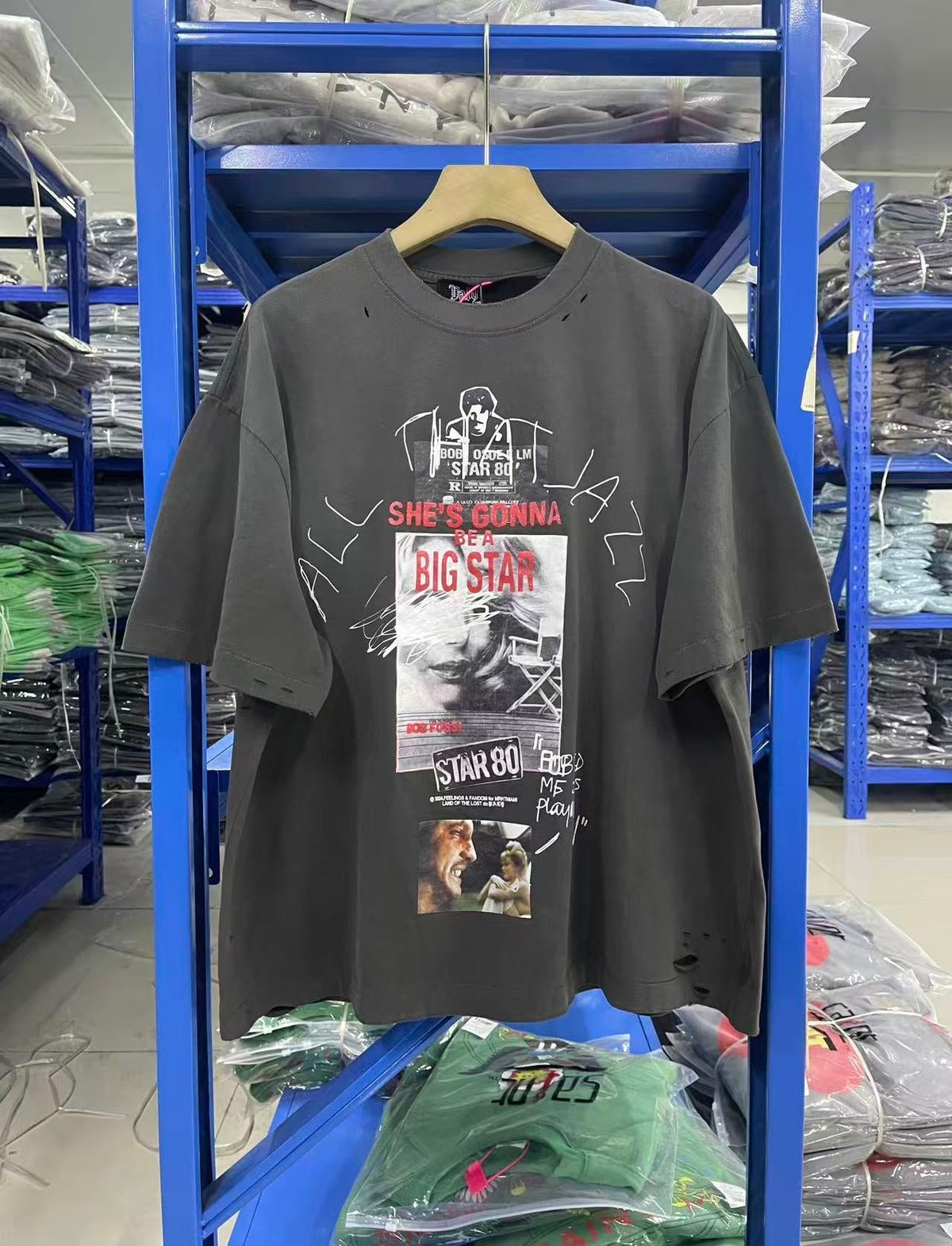 Paly Hollywood T Shirts Heavyweight high-quality pure cotton streetwear