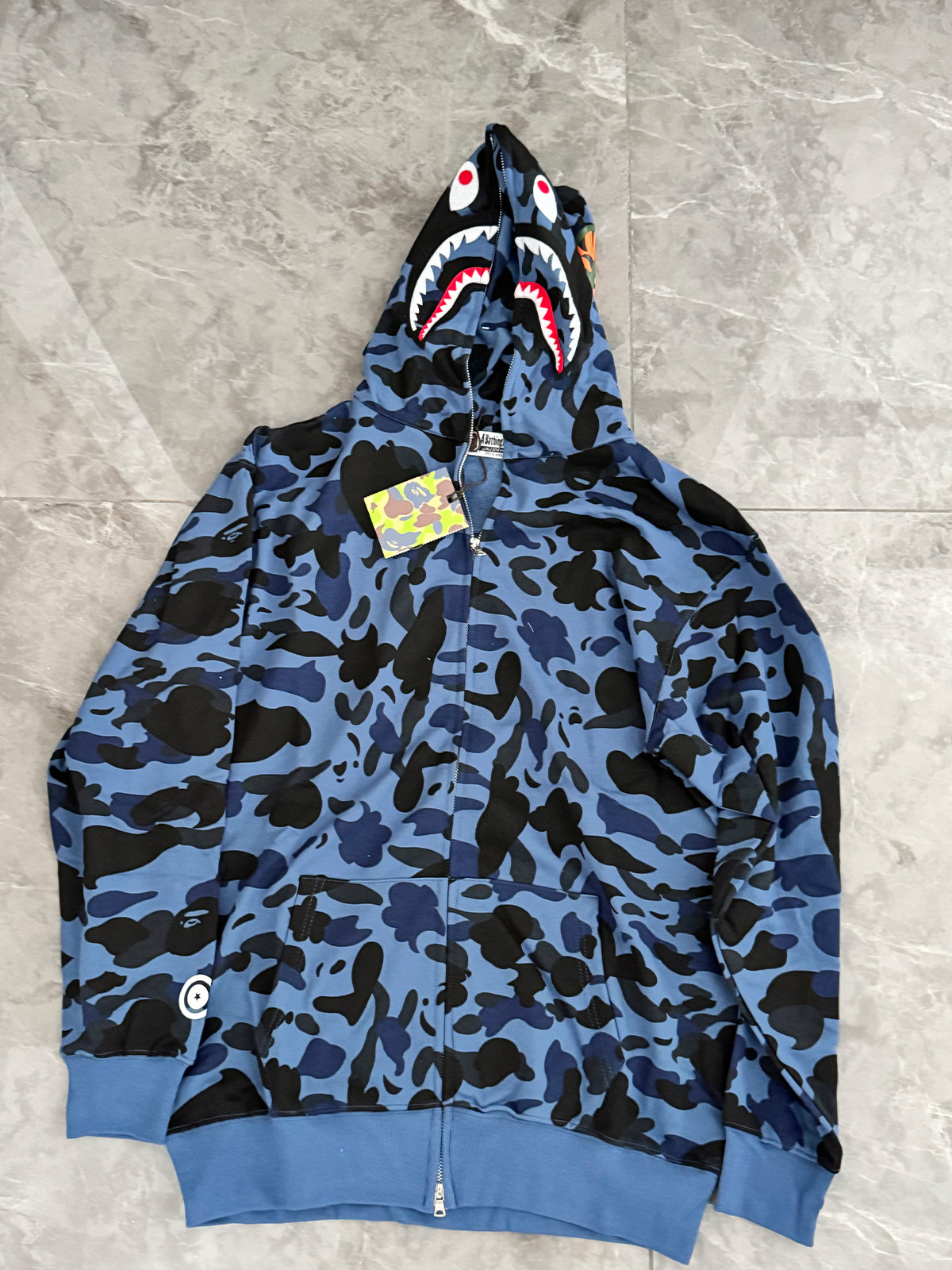 Bathing hoodie Shark print Clearance sale at rock-bottom price 3XL, Chest 120cm, Length 71cm