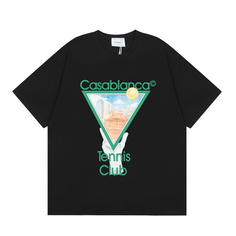 Casablanca T SHIRTS High-quality pure cotton streetwear