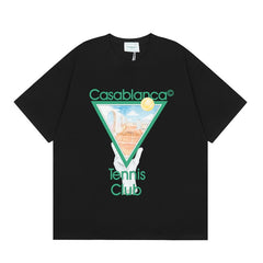 Casablanca T SHIRTS High-quality pure cotton streetwear