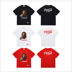 Bathing Shark print bape T Shirts