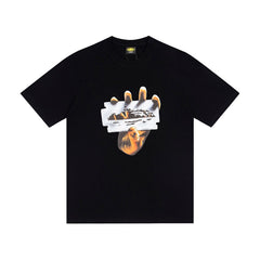 CORTEIZ T-shirt Y2K Heavyweight Razor Blade Alcatraz Print Oversized Streetwear T-Shirt