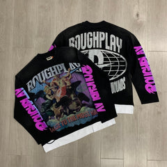 Roughplay Long sleeved shirt "Praise to the Most High" – High-quality, stylish rhinestone design featuring premium direct-to-film (DTF) printing.