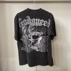 Godspeed T Shirts Western Skeleton Hat Grunge Art