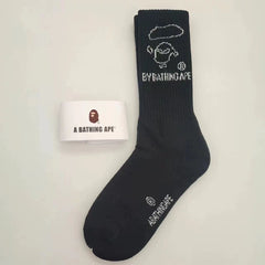 Bathing Shark print Socks ape head socks men and women medium tube towel bottom outdoor actual combat elite training sports basketball socks