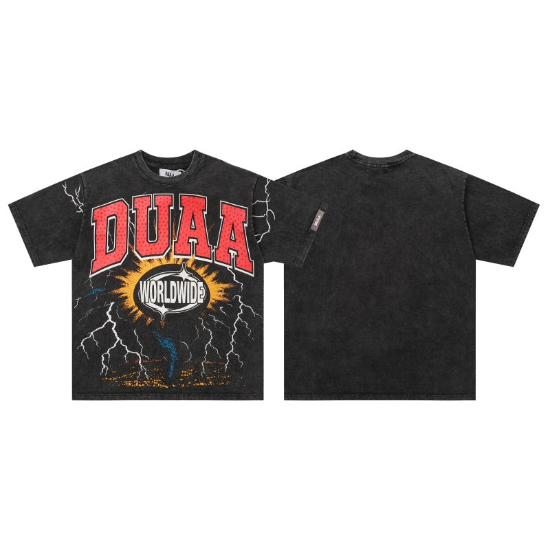 DUAA T Shirts High-quality pure cotton trendy unisex heavyweight