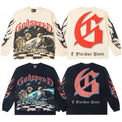 Godspeed Long sleeved shirts High-quality trendy pure cotton spring and autumn