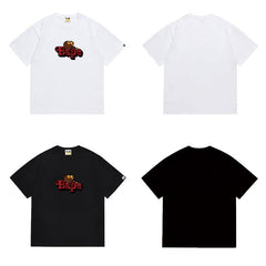 Bathing Shark print T Shirts High-quality 100% cotton streetwear