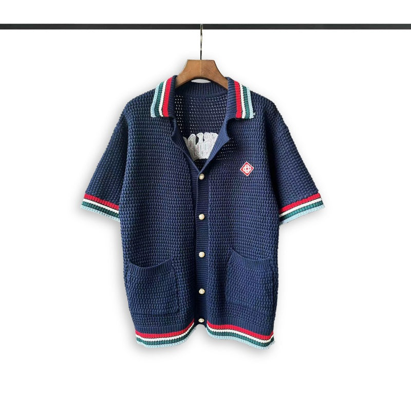 Casablanca knitted short-sleeved sweater