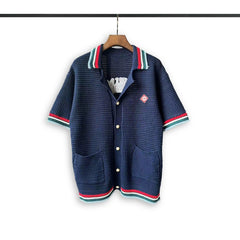 Casablanca knitted short-sleeved sweater