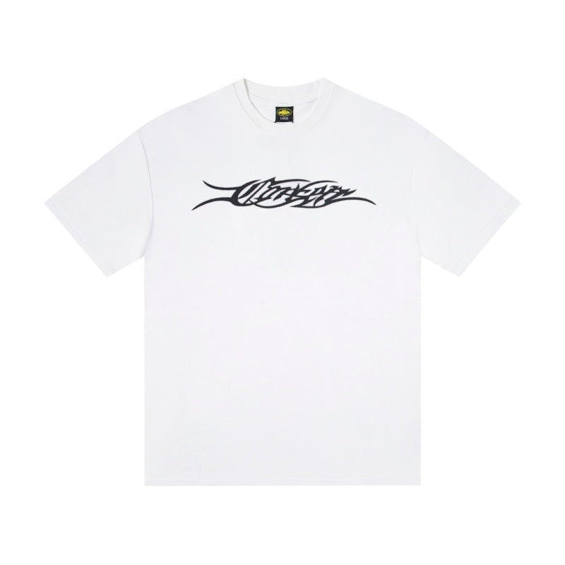 CORTEIZ T-shirt Y2K Heavyweight Tribal Tattoo Oversized Streetwear T-Shirt