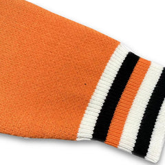 RHUDE knit sweater Motorsport Inspired Striped Cuff Letter Jacquard Knit Top