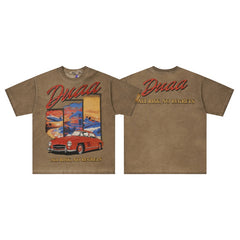 DUAA T Shirts High-quality pure cotton trendy unisex heavyweight