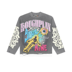 Roughplay Long sleeved shirt Soul Is Mine – Western-style streetwear brand featuring direct-print and rhinestone embellishments.