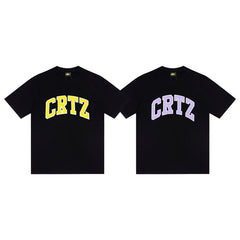 CORTEIZ T-shirt Y2K Heavyweight College Arch Print Oversized Streetwear T-Shirt
