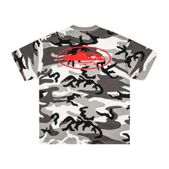 CORTEIZ T-shirt Y2K Urban Snow Camo Oval Printed Oversized Streetwear Tee