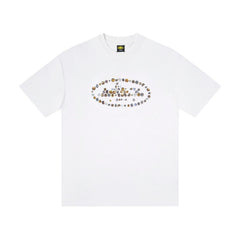 CORTEIZ T-shirt Y2K Heavyweight Coin Alcatraz Oval Printed Oversized Streetwear T-Shirt
