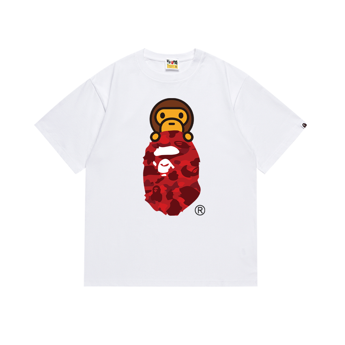 Bathing Shark print T Shirts