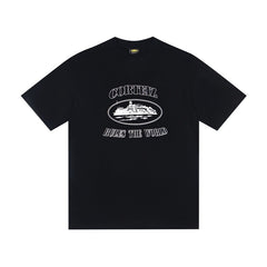 CORTEIZ T-shirt Vintage Graphic T-Shirt Y2K Streetwear Dagger Print Oversized Cotton Heavyweight Tee Hip Hop Casual Short Sleeve