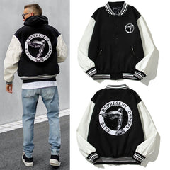 American-style baseball jacket Powered by Represent ¨C Club Logo Embroidery (Vibe Style)