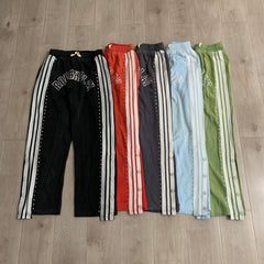 Roughplay Sweatpants Trendy patchwork rhinestone-embellished cardigan and casual sweatpants