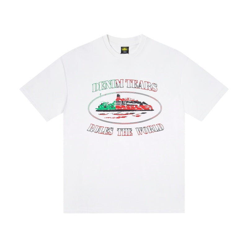 CORTEIZ T-shirt Y2K Heavyweight Oval Graphic Oversized Streetwear T-Shirt