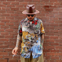 GUILTYPARTIES TIGER Shirts collaboration Dragon-Tiger Fight WACKO MARIA X TIM LEHI Tiger Shirt