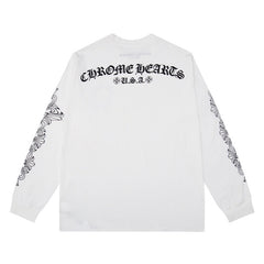 CHH Chrome Heart Long Sleeve Shirt Unisex Fashion Loose Long Sleeve Shirt