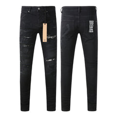 KSUBI Jeans Slim Fit Casual Stretch Ripped Jeans