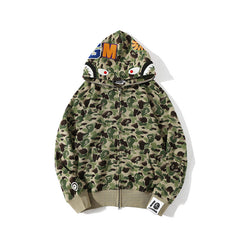 Bathing Shark print Hoodie Wind Ink Camouflage 10th Anniversary Limited Edition