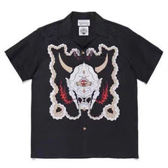 GUILTYPARTIES TIGER Shirts Prajna Wolf Head ALOHA Heaven Tokyo Hawaii Short Sleeve Shirt