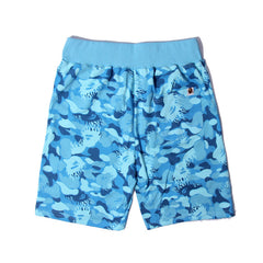 Bathing Shark print Shorts Flame Blue Camo Shark Straight Beach Pants