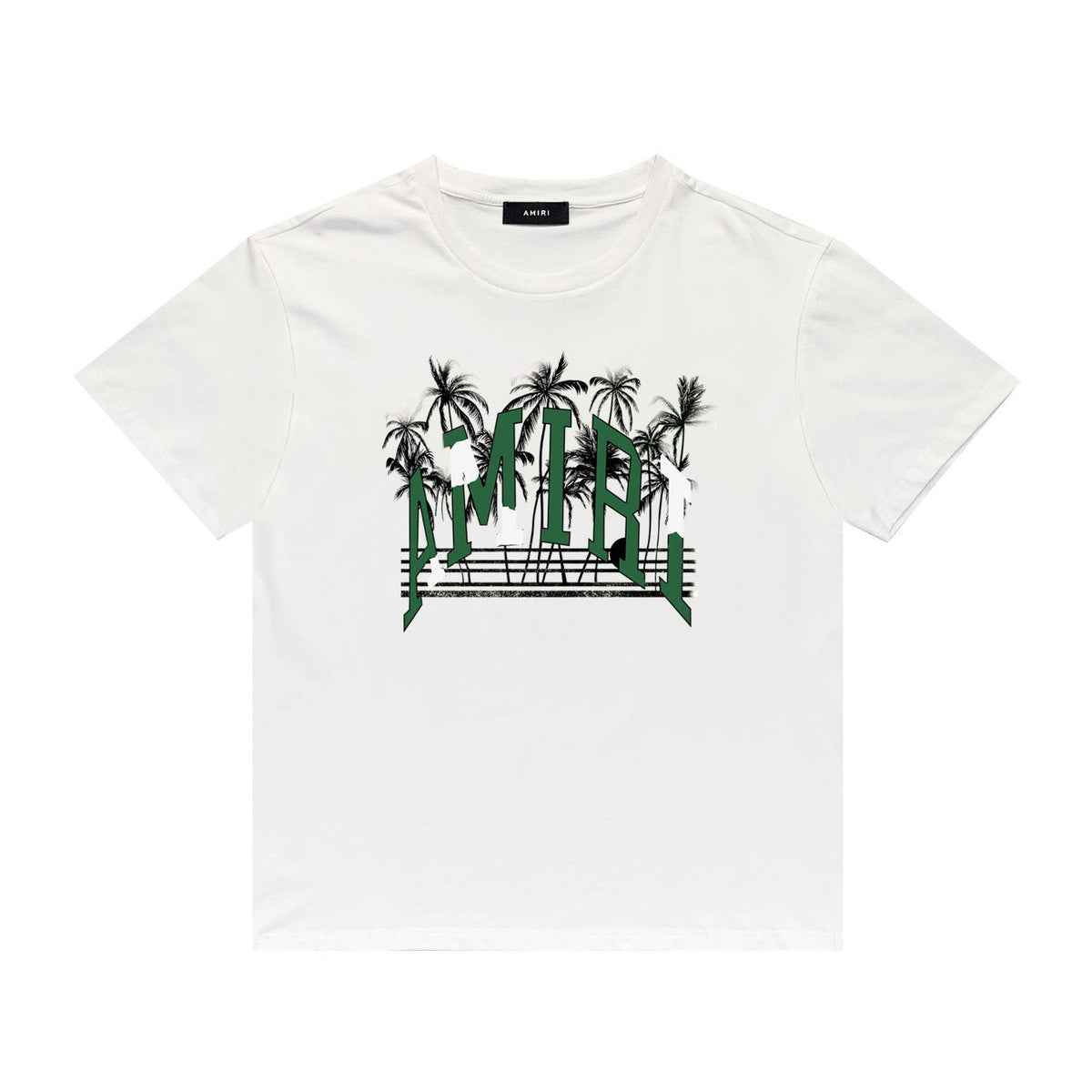 Amiri T Shirt Printed Casual Hip Hop round Neck Short Sleeve T-shirt