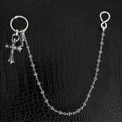 Chrome Hearts Necklace Vintage Cross Pant Chain Bag Chain