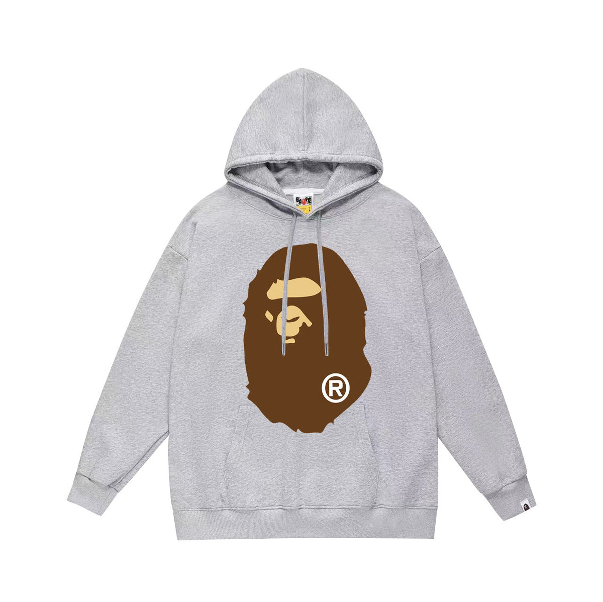 Bathing Shark print Hoodie Autumn/Winter Letter Print Loose Hoodie Pullover Ape Sweater